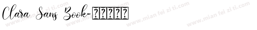 Clara Sans Book字体转换